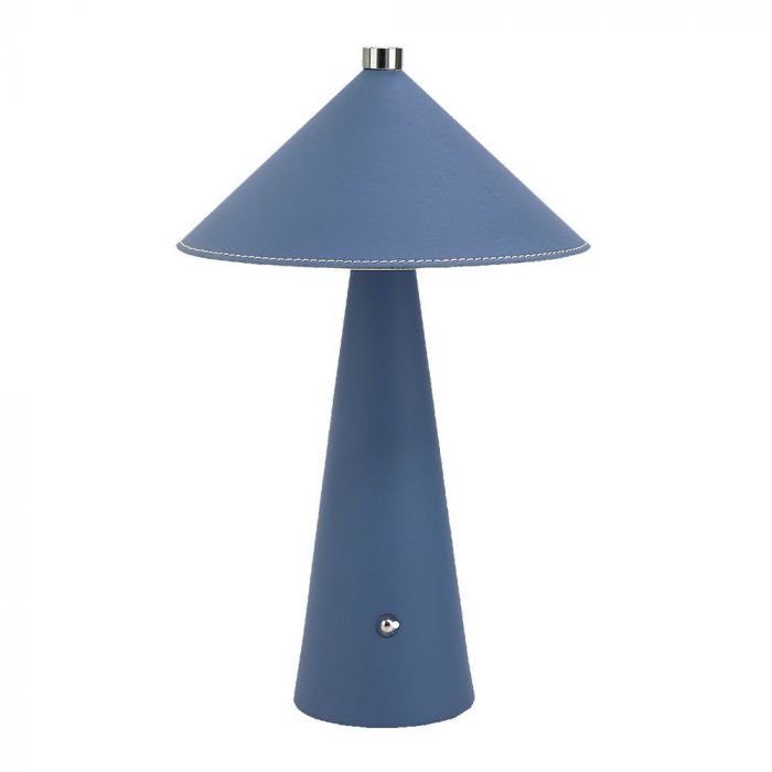 3W(240Lm) 5V LED desk lamp with USB Type-C charger, V-TAC, IP20, blue, dimmable, 3IN1