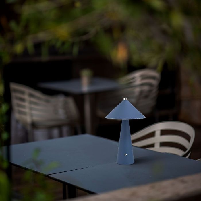 3W(240Lm) 5V LED skrivbordslampa med USB Type-C laddare, V-TAC, IP20, blå, dimbar, 3IN1