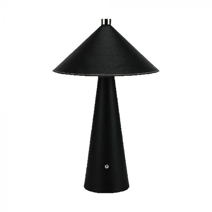3W(240Lm) 5V LED desk lamp with USB Type-C charger, V-TAC, IP20, black, dimmable, 3IN1