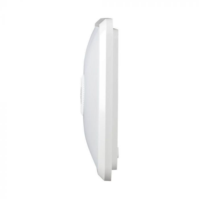 12W(1100Lm) LED plafons ar gaismas sensoru, V-TAC SAMSUNG, IP20, balts, 3IN1, 25x25cm