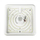 12W(1100Lm) LED plafons ar gaismas sensoru, V-TAC SAMSUNG, IP20, balts, 3IN1, 25x25cm