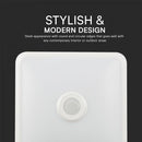 12W(1100Lm) LED plafons ar gaismas sensoru, V-TAC SAMSUNG, IP20, balts, 3IN1, 25x25cm