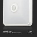 12W(1100Lm) LED plafons ar gaismas sensoru, V-TAC SAMSUNG, IP20, balts, 3IN1, 25x25cm