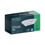 10W(900Lm)  LED fasādes gaismeklis, V-TAC SAMSUNG, IP54, balts, neitrāli balta gaisma 4000K