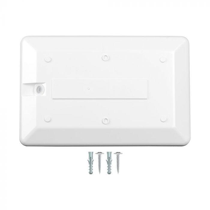 12W(1100Lm) LED Fasādes gaismeklis ar gaismas sensoru, V-TAC SAMSUNG CHIP, IP65, neitrāli balta gaisma 4000K