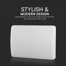 12W(1100Lm) LED Fasādes gaismeklis ar gaismas sensoru, V-TAC SAMSUNG CHIP, IP65, neitrāli balta gaisma 4000K