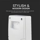 Dag/natt-sensor med tidsinställning V-TAC, IP65, vit