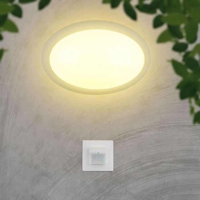Infraröd rörelsesensor, inbyggd, max 200W LED, 120gr, V-TAC, IP20