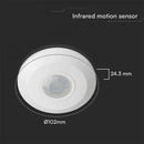 400W PIR sensor, IP20, white