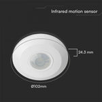 400W PIR sensors, IP20, balts