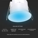 In-wall occupancy sensor, IP54, white, 3m radius