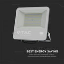 100W(8700Lm) LED-strålkastare utan rörelsesensor, V-TAC SAMSUNG, IP65, grå, neutralvitt ljus 4000K