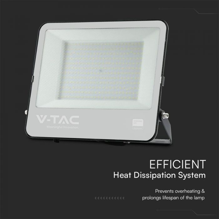 200W (17540Lm) LED-valgusti ilma liikumisandurita, V-TAC SAMSUNG, IP65, 5-aastane garantii, must korpus ja hall klaas, külmvalge valgus 6500K