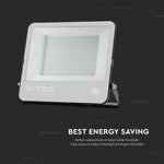 KASTE 2 gab. x 39,22€ – 200W(17540Lm) LED Prožektors bez kustību sensora, 1 m kabelis, V-TAC SAMSUNG, IP65, garantija 5 gadi, melns korpuss un pelēks stikls, auksti balta gaisma 6500K