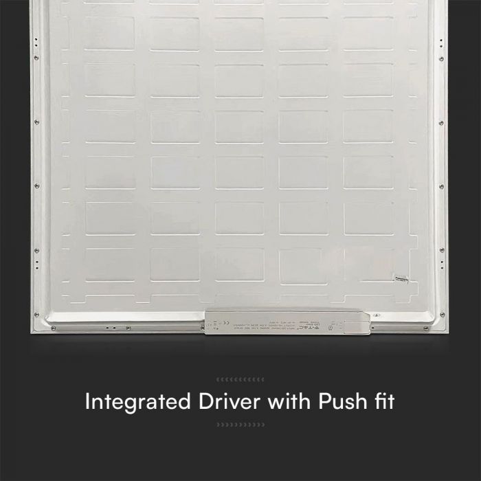 36W(4320Lm) LED panelis  595x595x34mm, V-TAC, IP65, balts, auksti balta gaisma 6500K