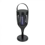 1.3W V-TAC Elektriskais insektu iznīcinātājs,  128x128x672mm, IP24, Li-ion 18650,3.7V,2200mAh Battery 4h MAX
