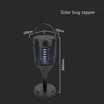 1.3W V-TAC Elektriskais insektu iznīcinātājs,  128x128x672mm, IP24, Li-ion 18650,3.7V,2200mAh Battery 4h MAX
