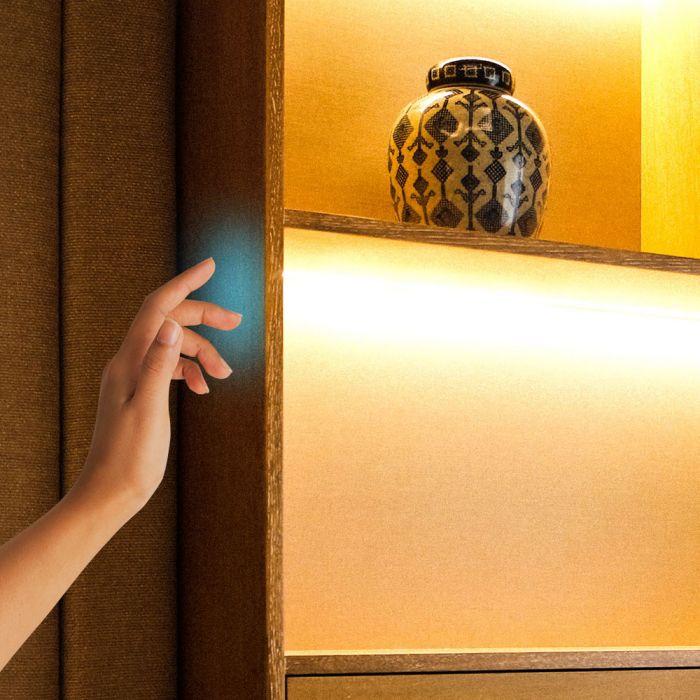 12-24V 6A white dimmer for LED strip, IP20, max output 72W/12V,144W/24V