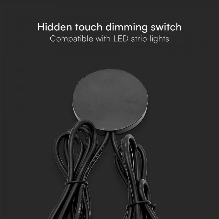 12-24V 6A must dimmer LED ribade jaoks, IP20, max väljund 72W/12V,144W/24V