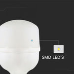 E27 20W(2060Lm) LED-lampa, V-TAC, T80, IP20, kallvit 6500K