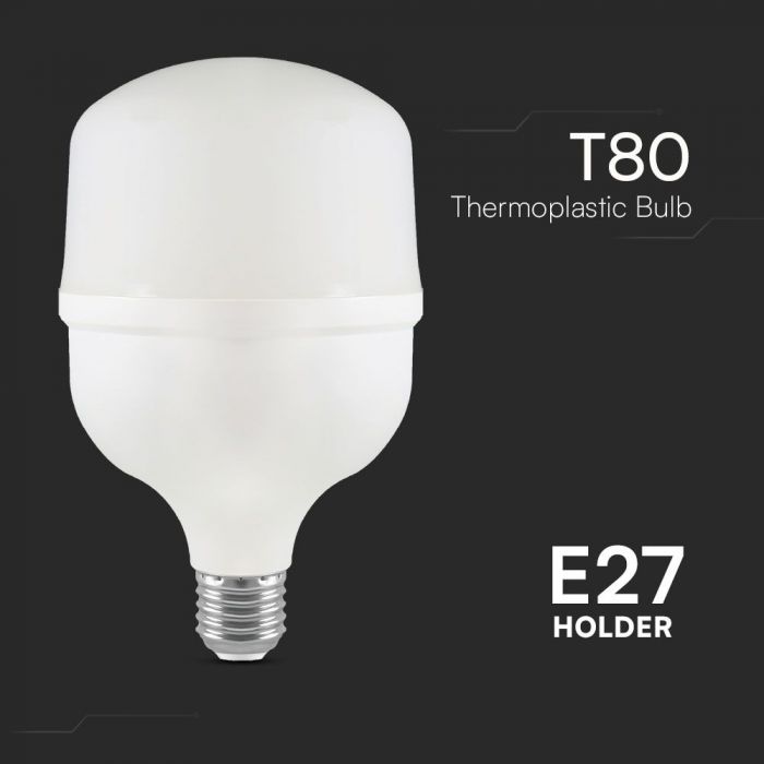 E27 20W(2060Lm) LED Bulb, V-TAC, T80, IP20, Neutral White 4000K