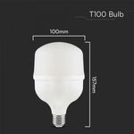 E27 30W3210Lm) LED-lampa, V-TAC, IP20, T100, neutralvitt ljus 4000K