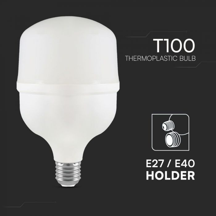 E27 30W3210Lm) LED-lampa, V-TAC, IP20, T100, neutralvitt ljus 4000K