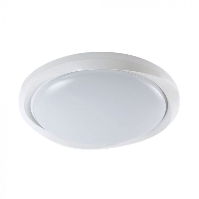 30/60/30W(6000Lm) LED V-TAC design rund kupolarmatur med fjärrkontroll, IP20, vit, dimbar, 3/1