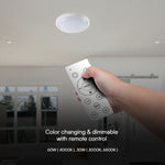 Круглый купольный светильник 30/60/30W(6000Lm) LED V-TAC с дистанционным управлением, IP20, белый, диммируемый, 3/1