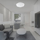 40W(4000Lm) LED V-TAC design round dome luminaire with remote control, IP20, white, dimmable, 3/1