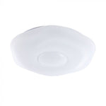 30/60/30W(6000Lm) LED V-TAC design rund kupolarmatur med fjärrkontroll, IP20, vit, dimbar, 3/1