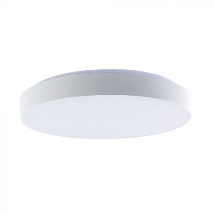 20/40/20W(4000Lm) LED V-TAC design rund kupolarmatur med fjärrkontroll, IP20, vit, dimbar, 3/1