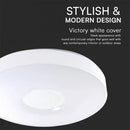 40W (4000Lm) LED V-TAC disainiga ümmargune kuppelvalgusti, puldiga, IP20, valge, timmitav, 3/1