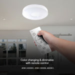 40W (4000Lm) LED V-TAC disainiga ümmargune kuppelvalgusti, puldiga, IP20, valge, timmitav, 3/1