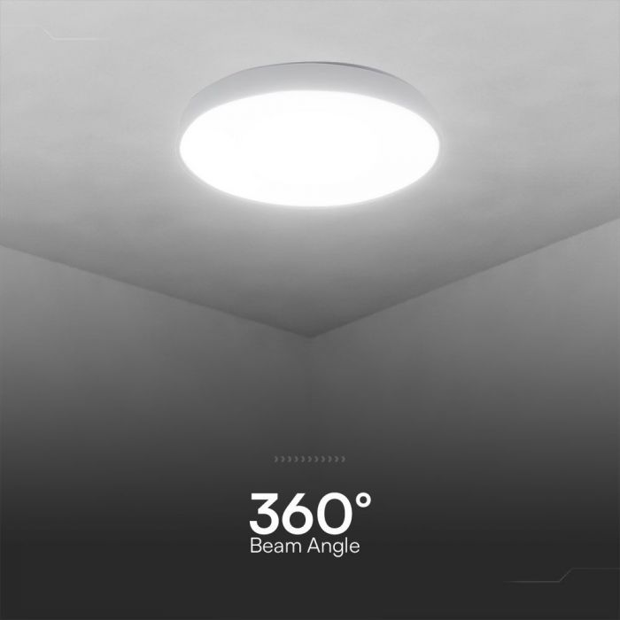 40W (4000Lm) LED V-TAC disainiga ümmargune kuppelvalgusti, puldiga, IP20, valge, timmitav, 3/1