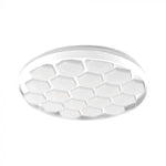30/60/30W(6000Lm) LED V-TAC design rund kupolarmatur med fjärrkontroll, IP20, vit, dimbar, 3/1