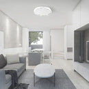 30W / 60W / 30W(6000Lm) LED V-TAC dizaina apaļš kupola gaismeklis ar tālvadības pulti, IP20, balts, dimmējams, 3/1