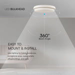 24W(2500Lmm) LED dome luminaire, V-TAC, IP54, warm white light 3000K