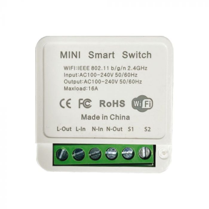 16A Wi-Fi-ühendusega Mini Smart 2 Gang lüliti