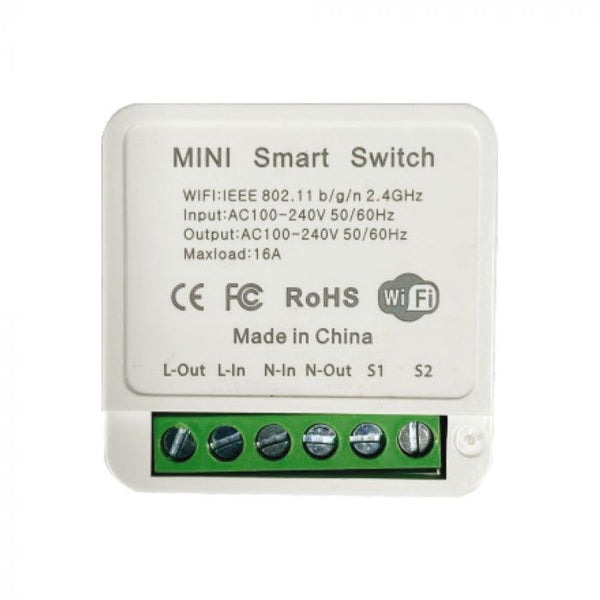 16A Wi-Fi iespējots Mini Smart 2 Gang Switch
