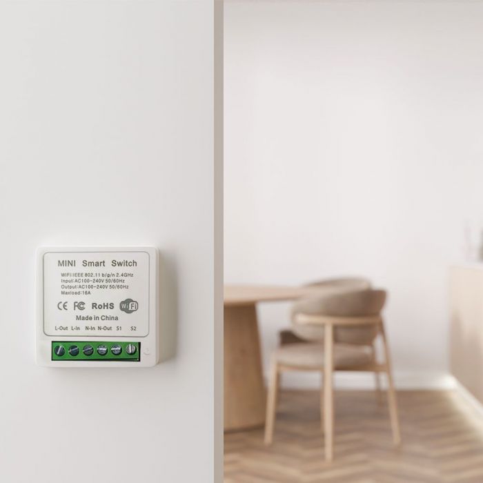 16A Wi-Fi iespējots Mini Smart 2 Gang Switch