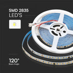 Pris per 1m_10W/m(800Lm/m) IC Programmerbar 120 LED Tape, V-TAC, vattentät IP20, 24V, neutralt vitt ljus 4000K