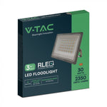 KASTE 20 gab. x 8,31€ – 30W(2350Lm) LED prožektors bez sensora, 3in1 (3000K/4000K/6500K pārslēdzams), V-TAC, IP65, pelēks