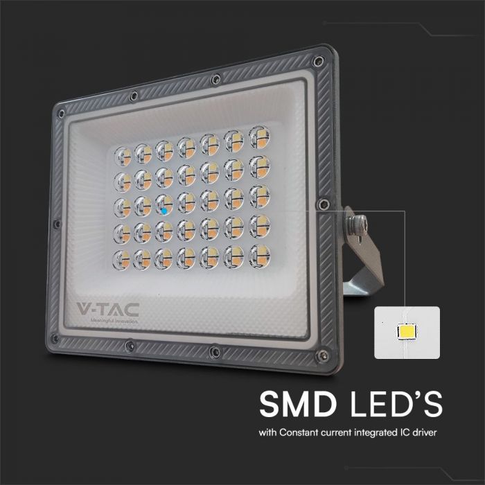 30W(2350Lm) LED-valgusti ilma andurita, V-TAC, IP65, hall, 3IN1