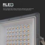 KASTE 20 gab. x 8,31€ – 30W(2350Lm) LED prožektors bez sensora, 3in1 (3000K/4000K/6500K pārslēdzams), V-TAC, IP65, pelēks