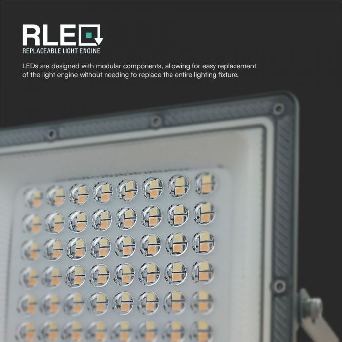 50W(500Lm) LED Prožektors, V-TAC, IP65, pelēks, 3IN1
