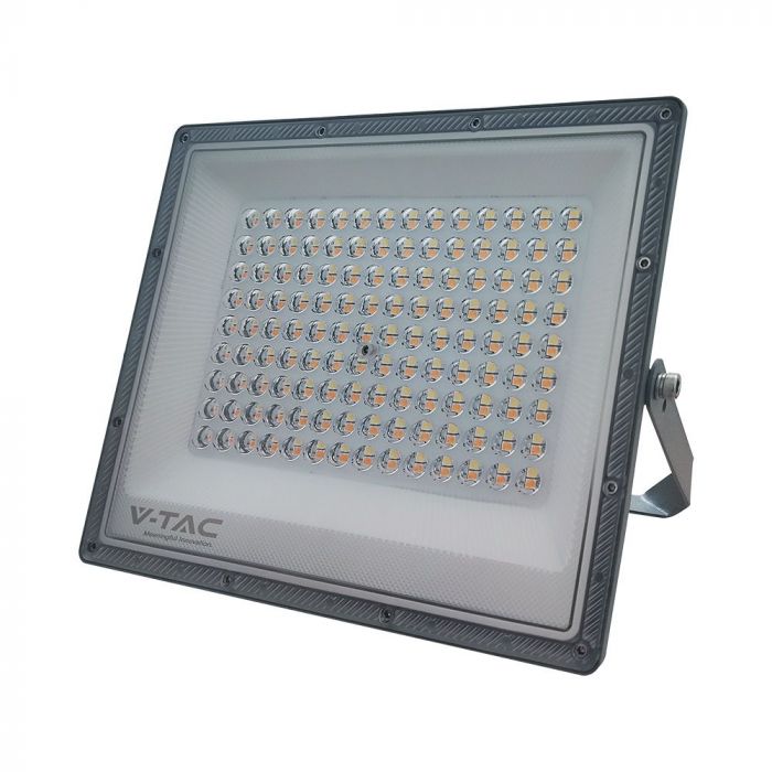 KASTE 10 gab. x 16,67€ – 100W(8150Lm) LED prožektors bez sensora, 3in1 (3000K/4000K/6500K pārslēdzams), V-TAC, IP65, pelēks