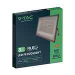 KASTE 10 gab. x 16,67€ – 100W(8150Lm) LED prožektors bez sensora, 3in1 (3000K/4000K/6500K pārslēdzams), V-TAC, IP65, pelēks