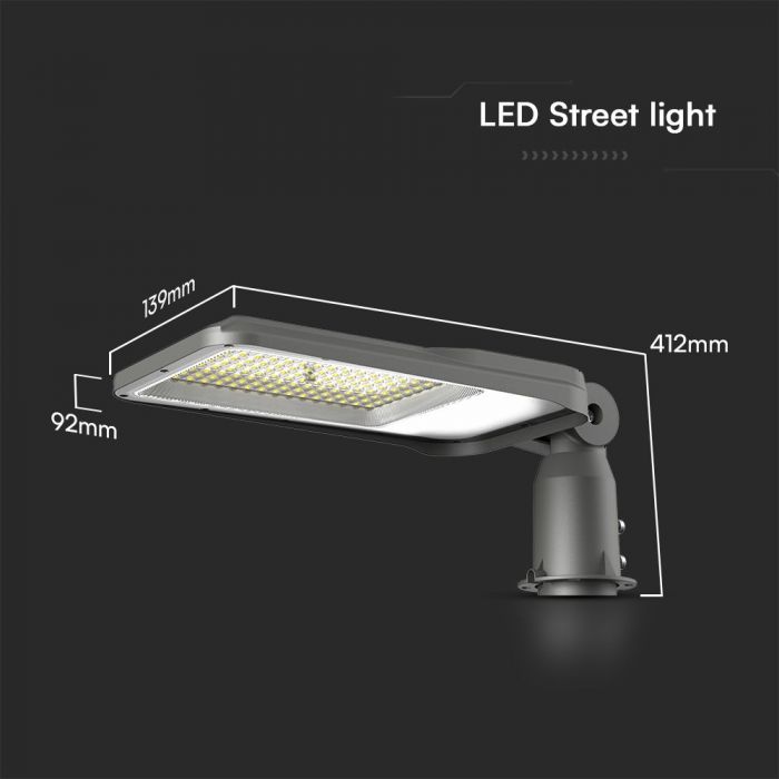 Komplekts 2+1 dāvanā_100W(9400Lm) LED ielu laterna, V-TAC SAMSUNG, IP65, garantija 5 gadi,neitrāli balta gaisma 4000K (Copy)