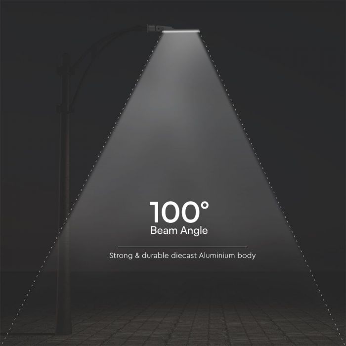 Komplekts 2+1 dāvanā_100W(9400Lm) LED ielu laterna, V-TAC SAMSUNG, IP65, garantija 5 gadi,neitrāli balta gaisma 4000K (Copy)